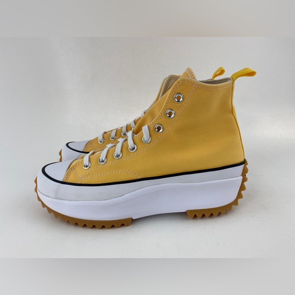 Converse Run Star Hike High Citron Zest Gum Women's Size 10.5 Shoes Yellow - Picture 9 of 12